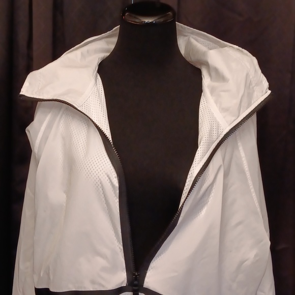 SOLD - Nike DNA Men's Basketball Jacket White HALF ZIP Windbreaker Hoodie - Picture 8 of 10